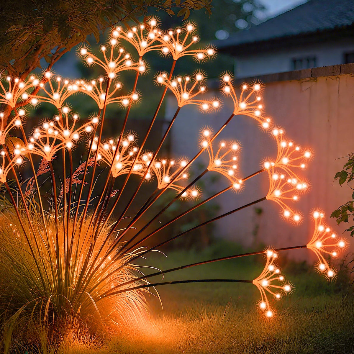 Solar Garden Lights (Orange / 2 Pack)