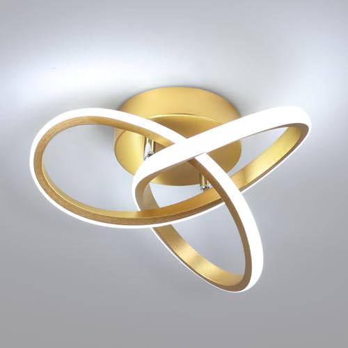 Hallway Light Acrylic Modern LED Ceiling Light Fixtures Cool White 6000K Close to Ceiling Lights for Bedroom