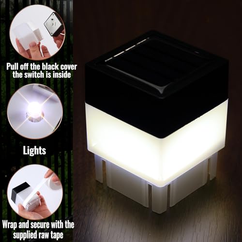 Solar Post Cap Lights 2x2 Fence Post Lights