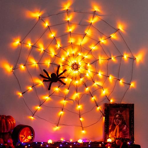 Halloween Decorations (purple/orange lights with music)