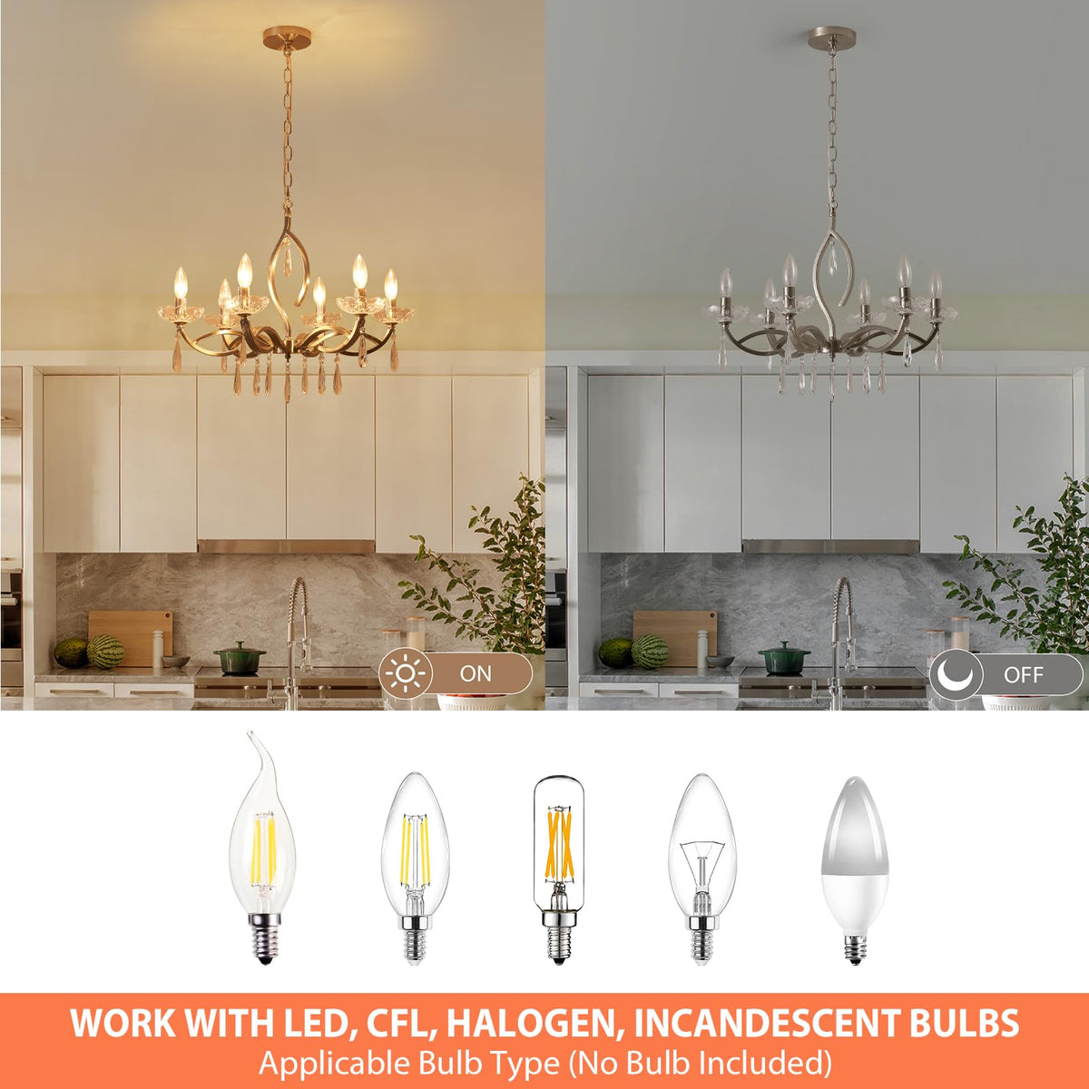 Modern Crystal Chandelier for Dining Room Over Table 6
