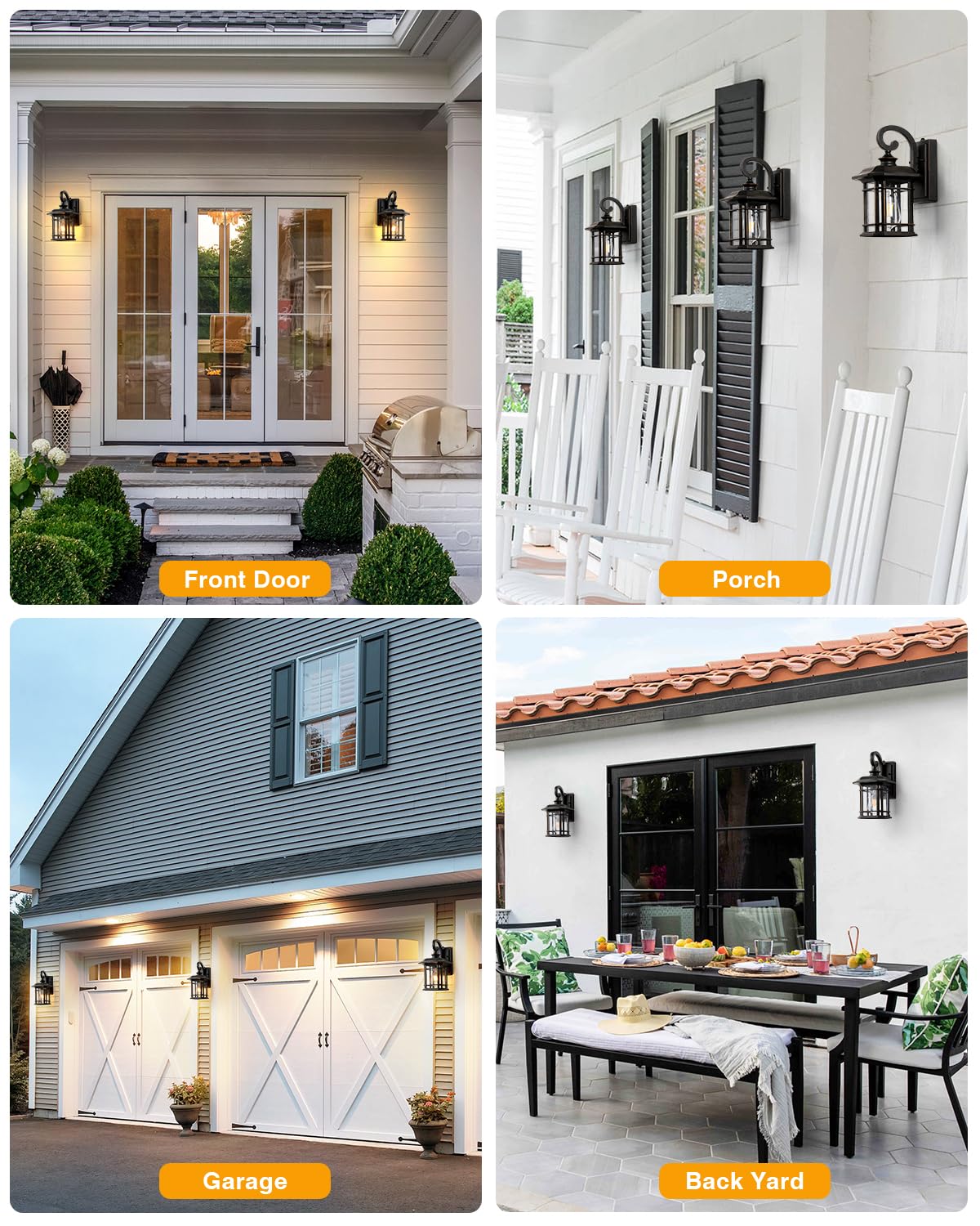 Oil Rubbed Bronze Outdoor Light Fixture (Oil-Rubbed Bronze / 12.4 in Dusk to Dawn 1 Pack)