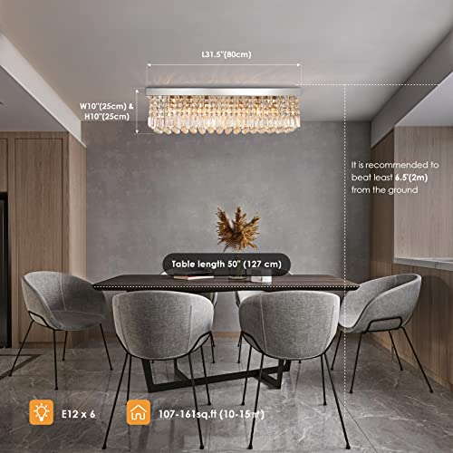 Modern Crystal Chandeliers for Dining Room