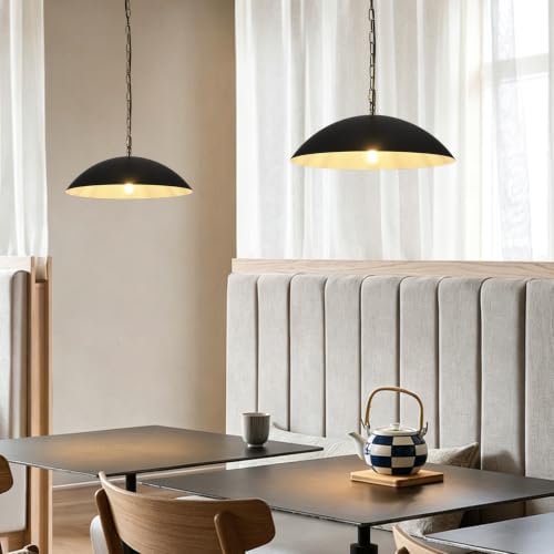 20" Modern Large Pendant Light (Black / 20"-3 Pack)