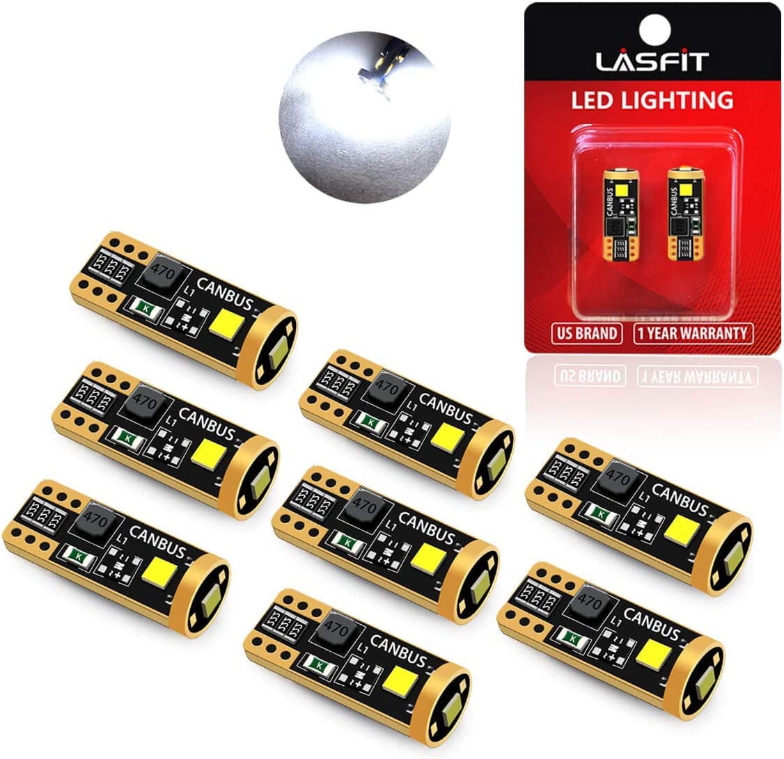 194 LED Bulb 6000K White (White / 194/192-8PCS)
