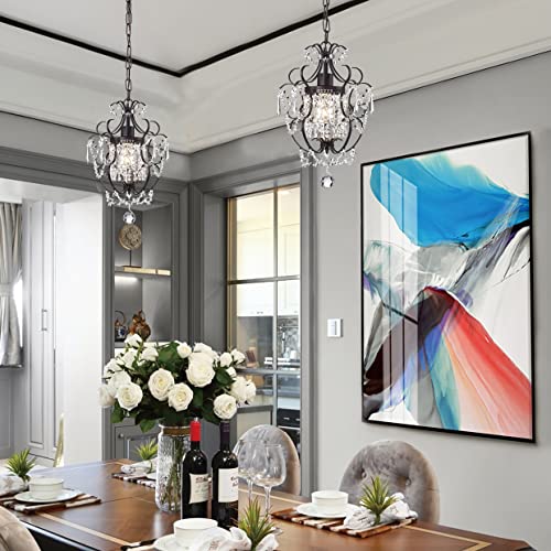 Amorette Mini Chandelier Crystal (Antique Bronze / 1-Pack)