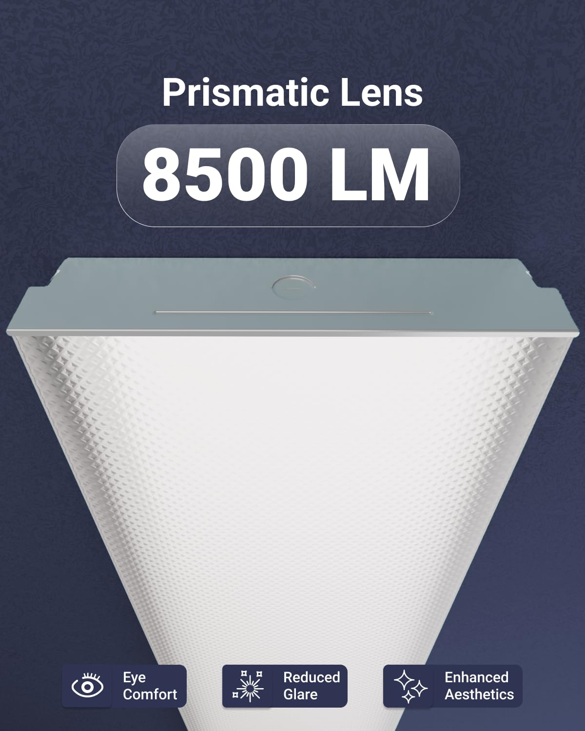 Sunco 4 Pack 4FT Inch LED Shop Light Prisma Wraparound Fixture (11 Inch)