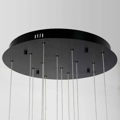 Staircase Chandelier Modern LED Chandelier Crystal Raindrop Ball Suspension Stairwell