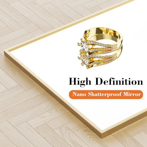 Full Length Floor Mirror 65"x24" (Claccic Gold-rect / 65"L x 24"W)