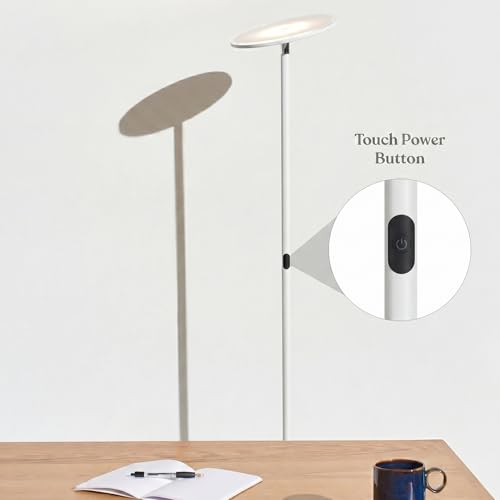 Sky Flux Dimmable LED Floor Lamp (White)