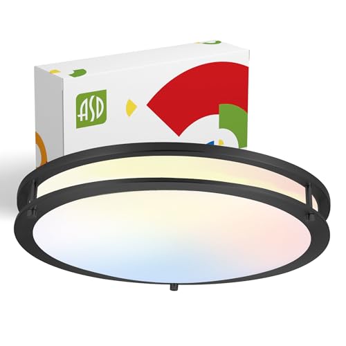 LED 18" Round Flush Mount Lighting (Oil-Rubbed Bronze)