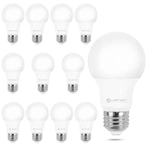 A19 Dimmable LED Light Bulbs (Daylight 5000k / 60W-12 Pack)