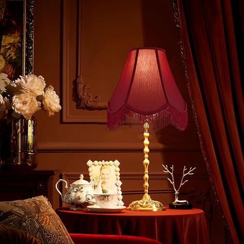 Lamp Shades Set of 2 (Burgundy / 2 Pack)
