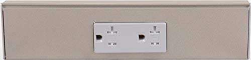 Task Lighting TR Series Angle Power Strip (9 Inch / Satin Nickel)