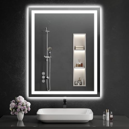 40"x32" LED Bathroom Mirror with Lights (40"L x 32"W)