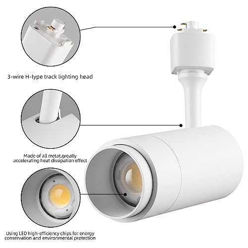 Track Lighting Heads 24W H (White - 3 Pack)