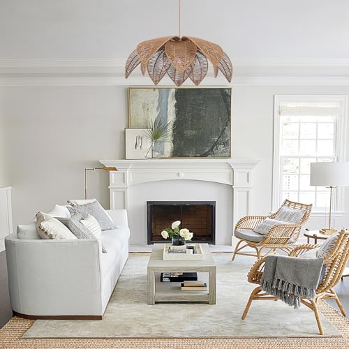 Hand Woven Rattan Chandelier