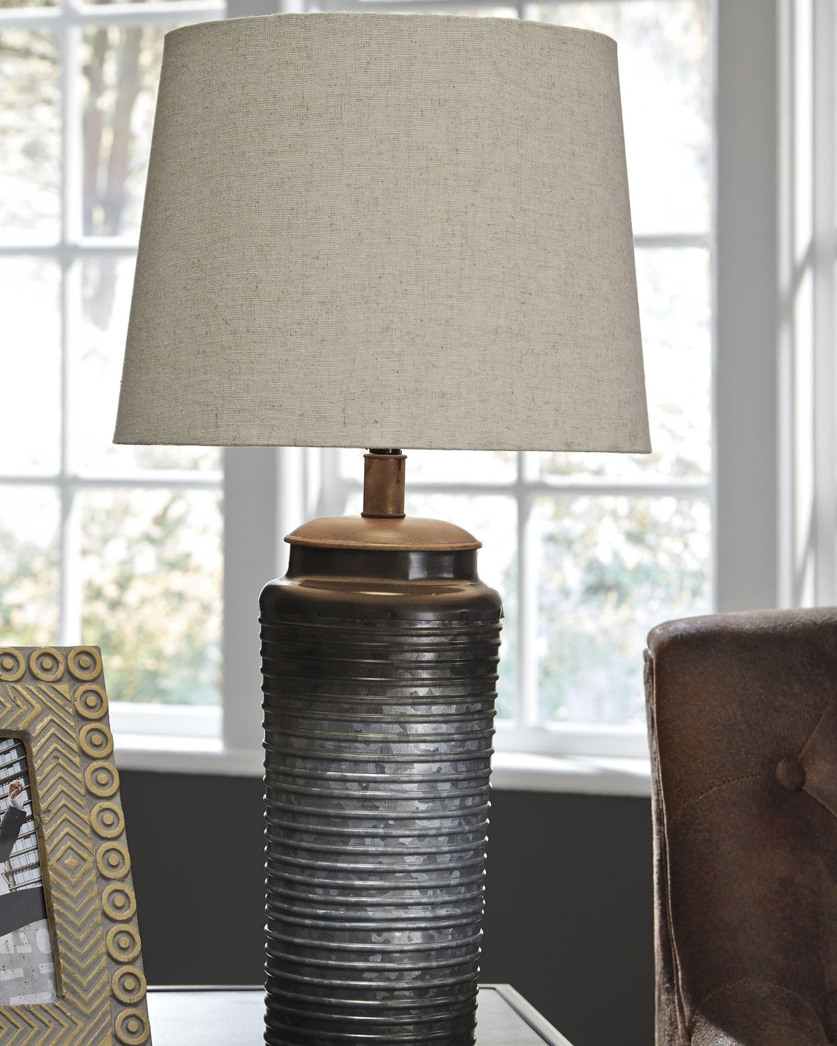 Norbert Living Room Table Lamp Set of 2 (Gray)