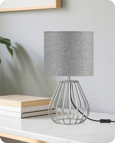 Small Table Lamp (Gray + Silver)