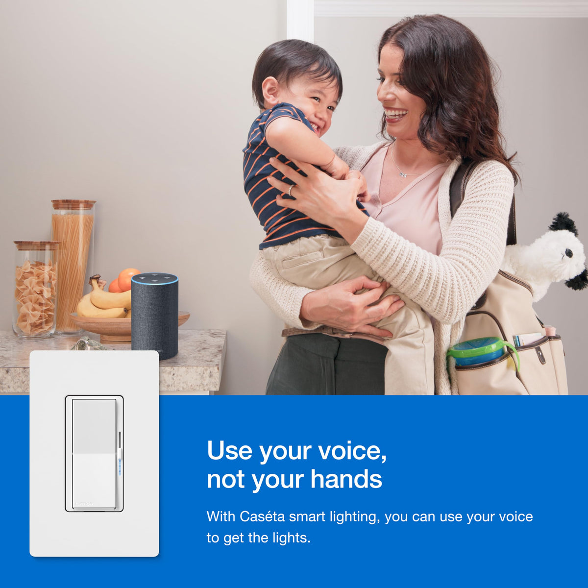 Caseta 3 Way Smart Dimmer Kit; Diva Dimmer & Paddle Wireless Remote (White / 1 Pack / Smart Dimmer 3-Way)