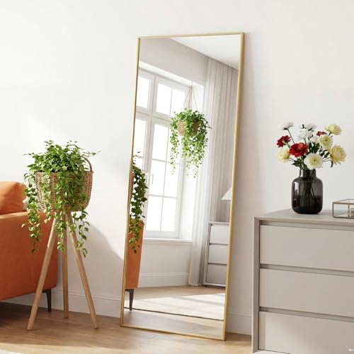 Full Length Floor Mirror 65"x24" (Claccic Gold-rect / 65"L x 24"W)