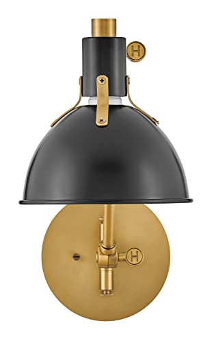 Argo Medium Swing Arm Wall Sconce (Satin Black)