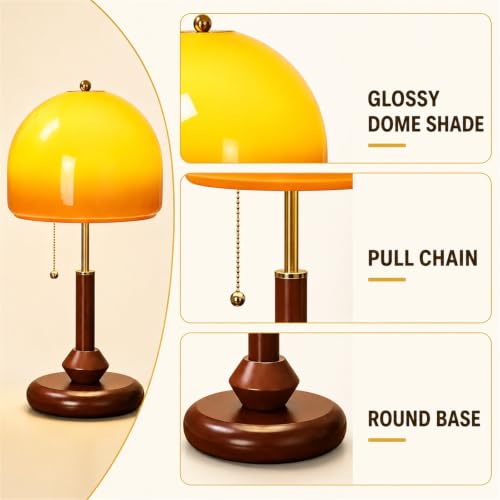 Orange Table Lamp (Orange, 9.4 Inch)