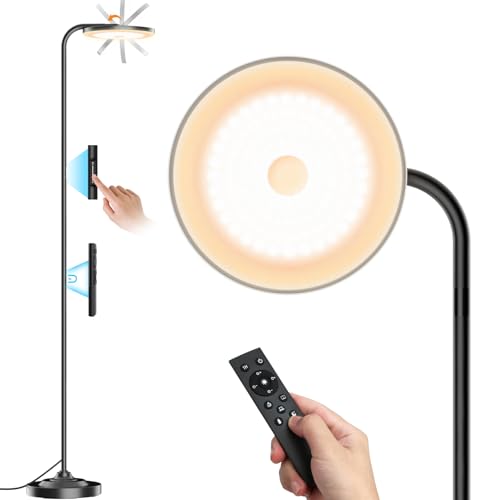 36W LED Floor Lamp (Deep Black)