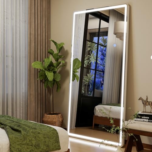 Full Length Mirror with Lights (Rectangle / 71"L x 30"W)
