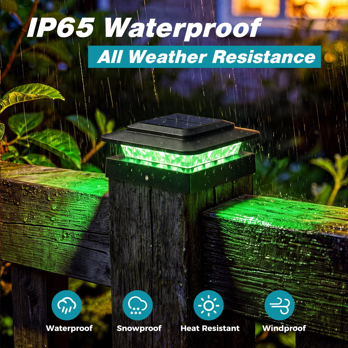 18 Pack Solar Post Cap Lights Color Changing (Multicolor / 18 Pack)