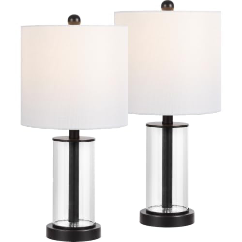 Amner 20.5" Fillable Glass Lamp (Oil Rubbed Bronze/Clear)