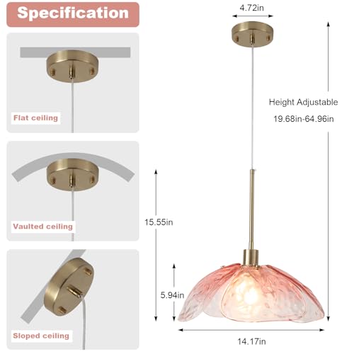 Farmhouse Pendant Hanging Light Fixture for Dining Room Foyer Hallway Bar Cafe Kitchen
