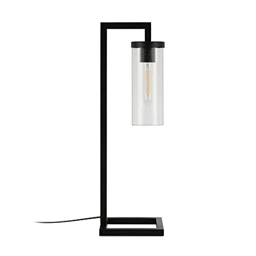 26" Modern 1 Light Table Lamp (Blackened Bronze/Seeded / 26" Tall)
