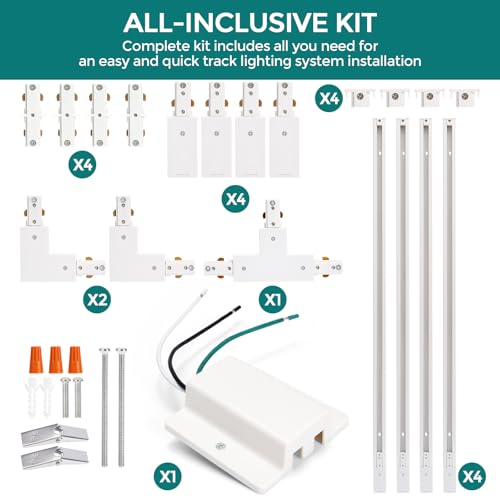H Track Lighting Rails Kit (13ft)