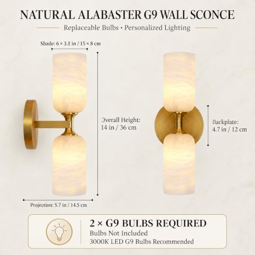 Alabaster Wall Sconce