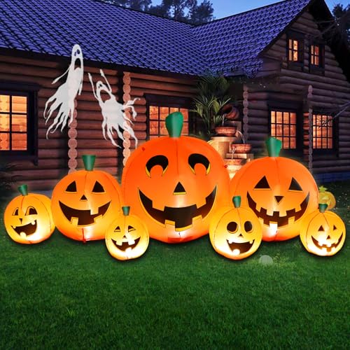 Halloween Inflatable Pumpkin Outdoor Decoration (8.5FT Pumpkin)