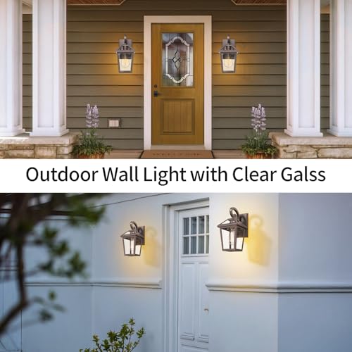 Vintage Outdoor Wall Light (Oil-Rubbed Bronze-1 PACK / Small)