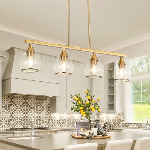 Island Light for Kitchen (Gold / 4-Light)