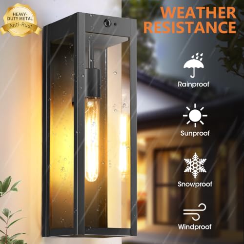16" Large Motion Sensor Outdoor Wall Lights for House 2