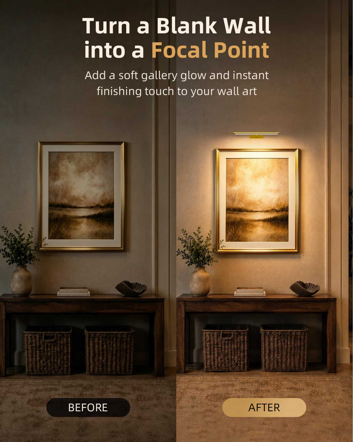 Picture Light for Wall (Gold / 16inch)
