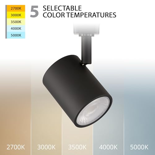 Charge 8010 LED Adjustable Track Head 5 (Black / L-Style 2-Wire (Single Light))