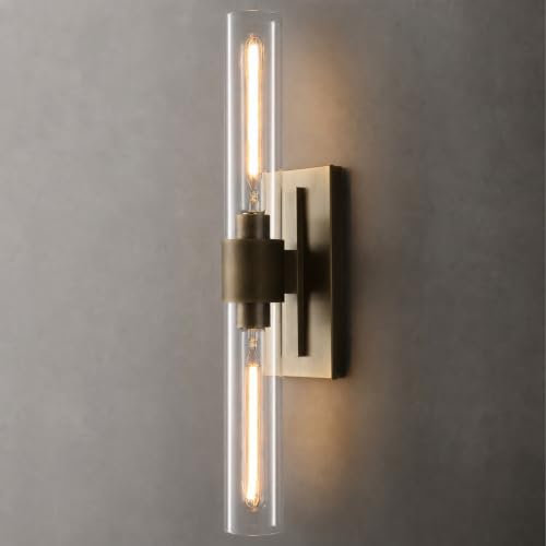 Hardwired Solid Brass Wall Sconce (Antique Bronze / 1 Pack)