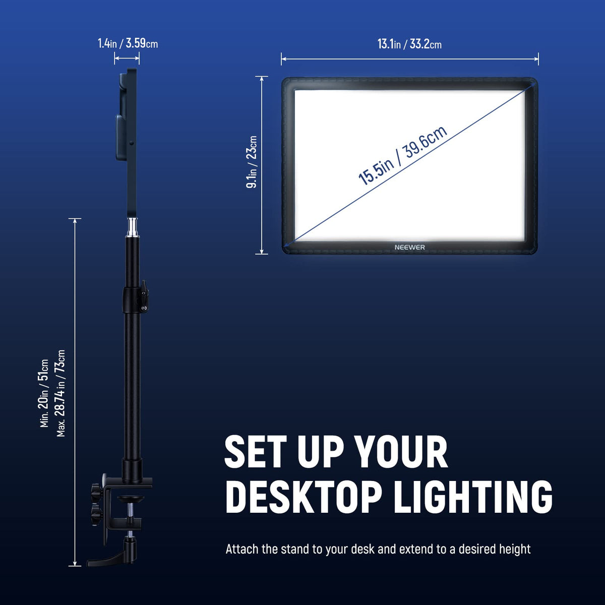 15.5" Key Light Streaming Light