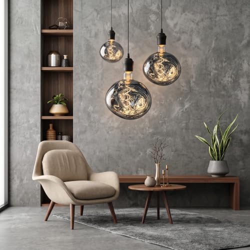 Oversized Giant LED Light Bulb (Silver)