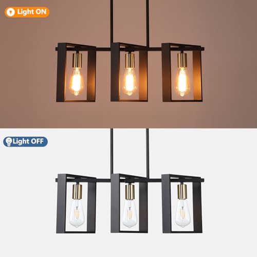 3 Lights Kitchen Island Lighting (Black / 3 Lights A)