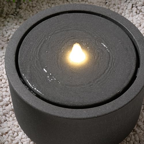 12.60” H Outdoor Water Fountain Made with Eco