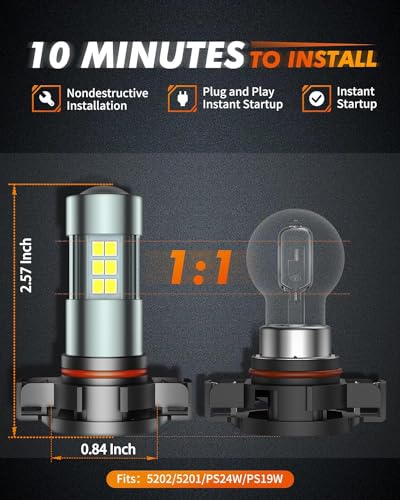 5202 LED Fog Light Bulbs (5202/5201)