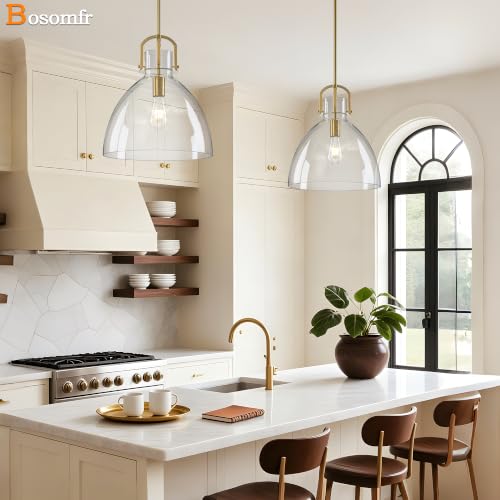 Modern Glass Pendant Light Kitchen Island (13.6in)