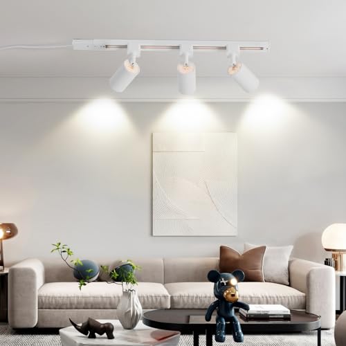 Plug in Track Lighting with Power Cord (White)