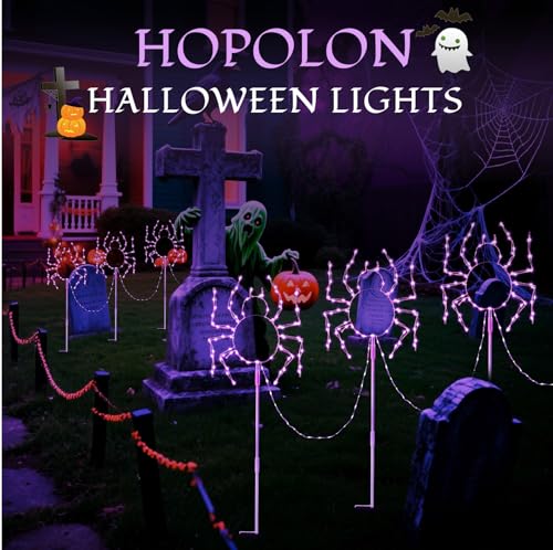 Halloween Spider Walkway Lights (Purple / 229LED)